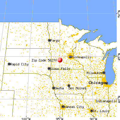 Morton, MN (56270) map from a distance
