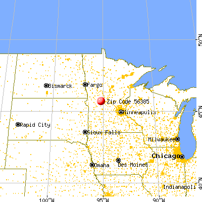 Villard, MN (56385) map from a distance