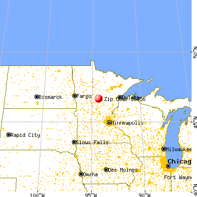 Jenkins, MN (56456) map from a distance