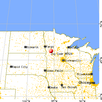 Clitherall, MN (56524) map from a distance