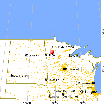 Naytahwaush, MN (56566) map from a distance