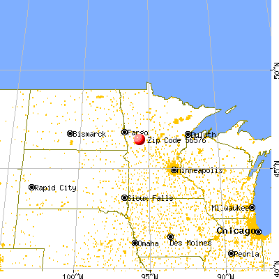 Richville, MN (56576) map from a distance
