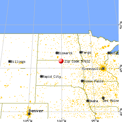 Herreid, SD (57632) map from a distance