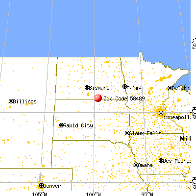 Venturia, ND (58489) map from a distance