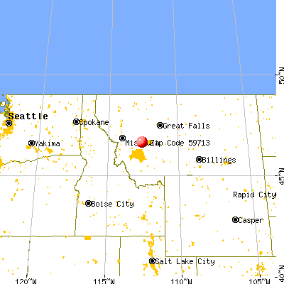 Avon, MT (59713) map from a distance