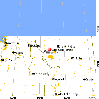 Ovando, MT (59854) map from a distance