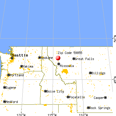 Pablo, MT (59855) map from a distance