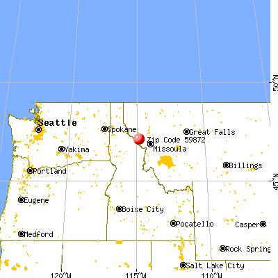 Superior, MT (59872) map from a distance