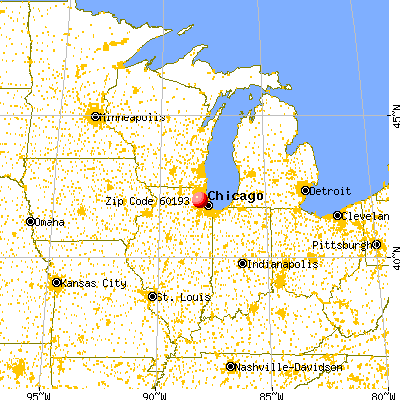 Schaumburg, IL (60193) map from a distance