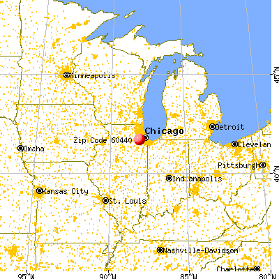 Bolingbrook, IL (60440) map from a distance
