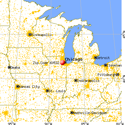 Lisle, IL (60532) map from a distance