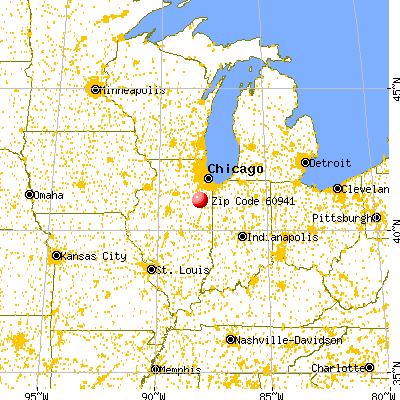 Herscher, IL (60941) map from a distance