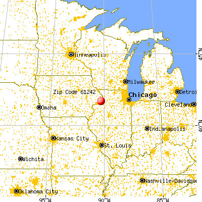 Cordova, IL (61242) map from a distance