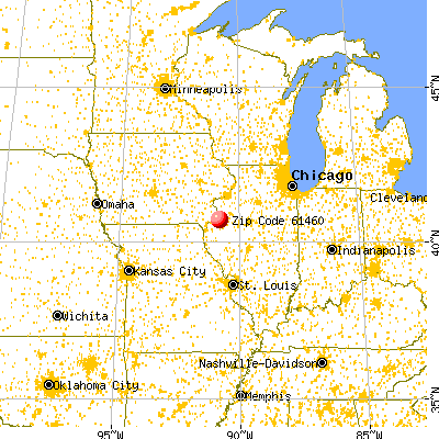 Media, IL (61460) map from a distance