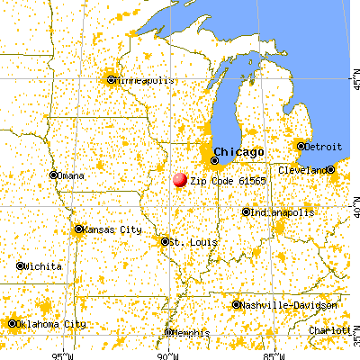 Sparland, IL (61565) map from a distance