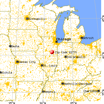 Saybrook, IL (61770) map from a distance