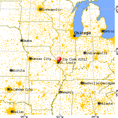Brighton, IL (62012) map from a distance