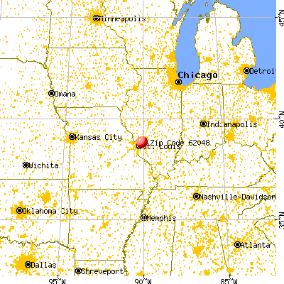 Hartford, IL (62048) map from a distance