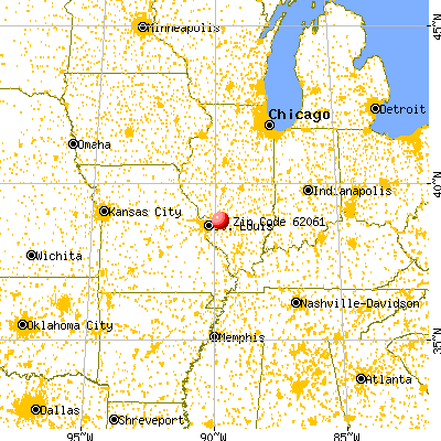 Marine, IL (62061) map from a distance
