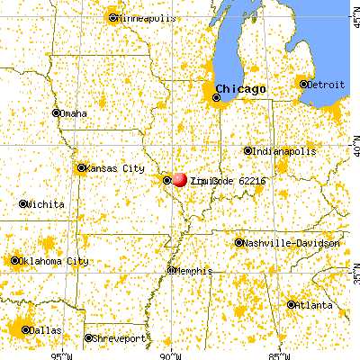 Aviston, IL (62216) map from a distance