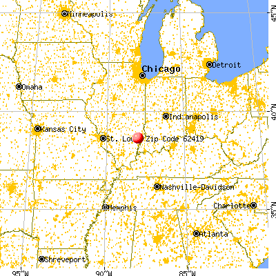 Calhoun, IL (62419) map from a distance