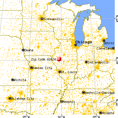 Browning, IL (62624) map from a distance
