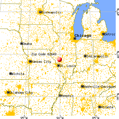 Hettick, IL (62649) map from a distance