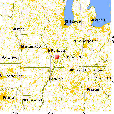 Energy, IL (62933) map from a distance