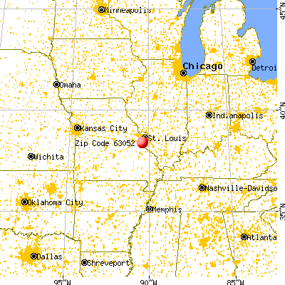 Imperial, MO (63052) map from a distance