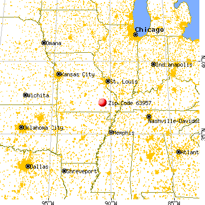 Piedmont, MO (63957) map from a distance