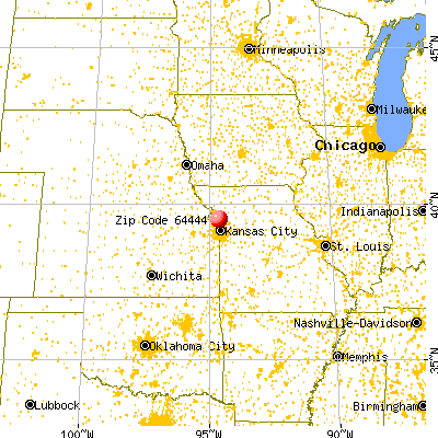 Ridgely, MO (64444) map from a distance