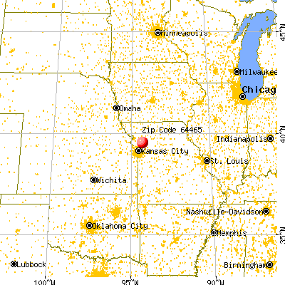 Lathrop, MO (64465) map from a distance