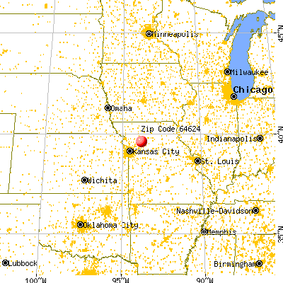 Braymer, MO (64624) map from a distance