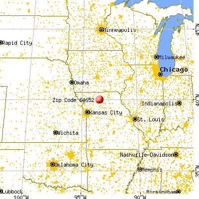Laredo, MO (64652) map from a distance