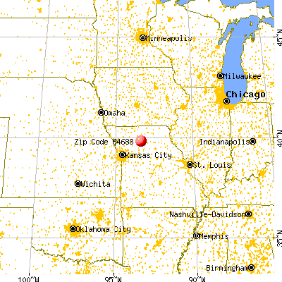 Wheeling, MO (64688) map from a distance