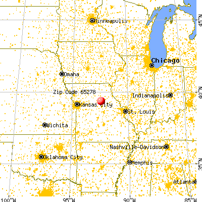 Renick, MO (65278) map from a distance