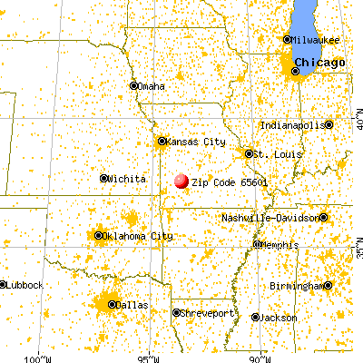 Aldrich, MO (65601) map from a distance