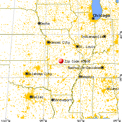 Ava, MO (65608) map from a distance