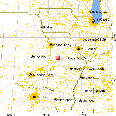 Morrisville, MO (65710) map from a distance