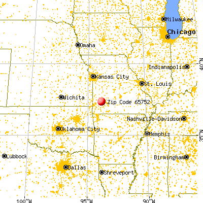 South Greenfield, MO (65752) map from a distance