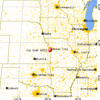 Leawood, KS (66211) map from a distance
