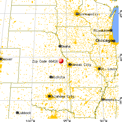Circleville, KS (66416) map from a distance