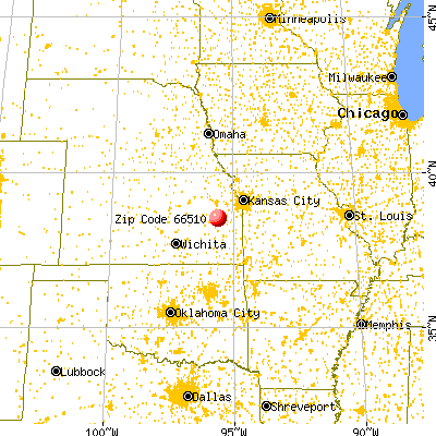 Melvern, KS (66510) map from a distance