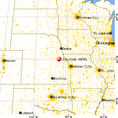 Summerfield, KS (66541) map from a distance