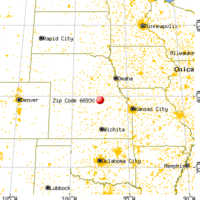 Agenda, KS (66930) map from a distance