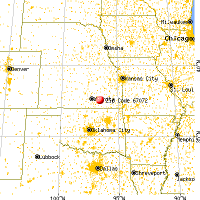 Latham, KS (67072) map from a distance