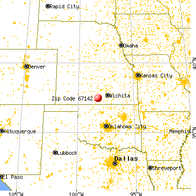 Spivey, KS (67142) map from a distance