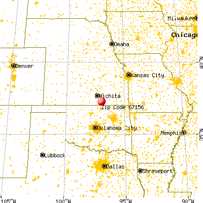 Winfield, KS (67156) map from a distance