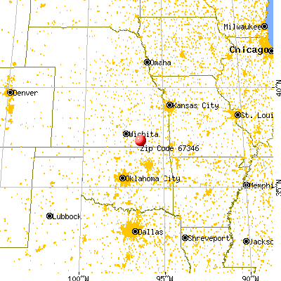 Grenola, KS (67346) map from a distance