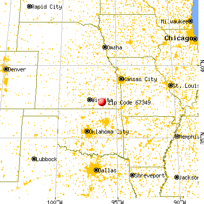 Howard, KS (67349) map from a distance